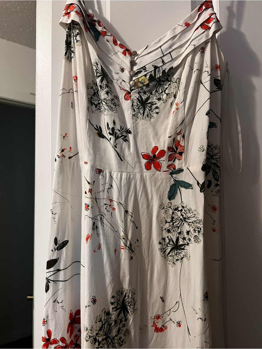 White Floral  Maxi Dress